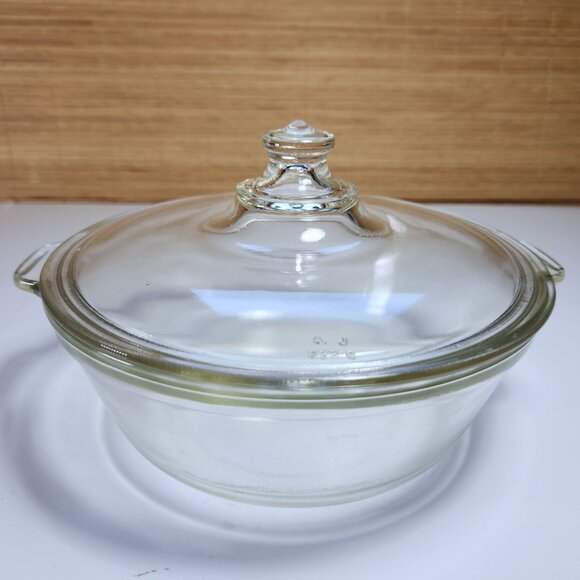 Vintage Pyrex Dish Clear Casserole & Lid 4 C 023 623 Bottom 623 Lid Early Pyrex - Picture 1 of 10